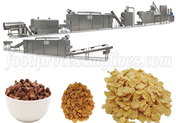 Corn flakes production line