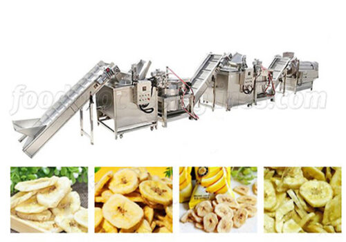 banana chips making line